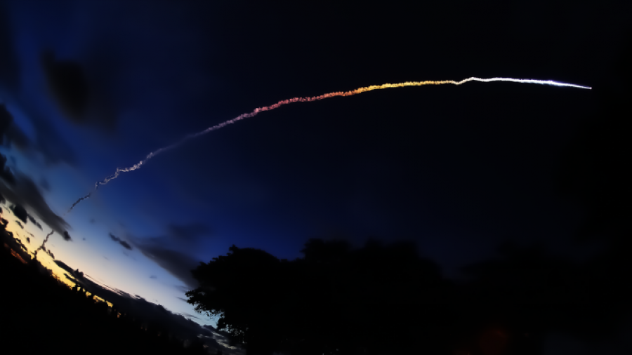 Lanzamiento de cohete. Foto Arianespace.