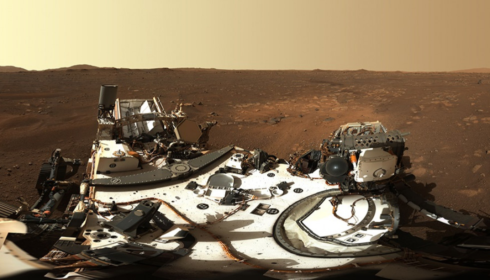 Foto de Marte desde Perseverance. Foto NASA.