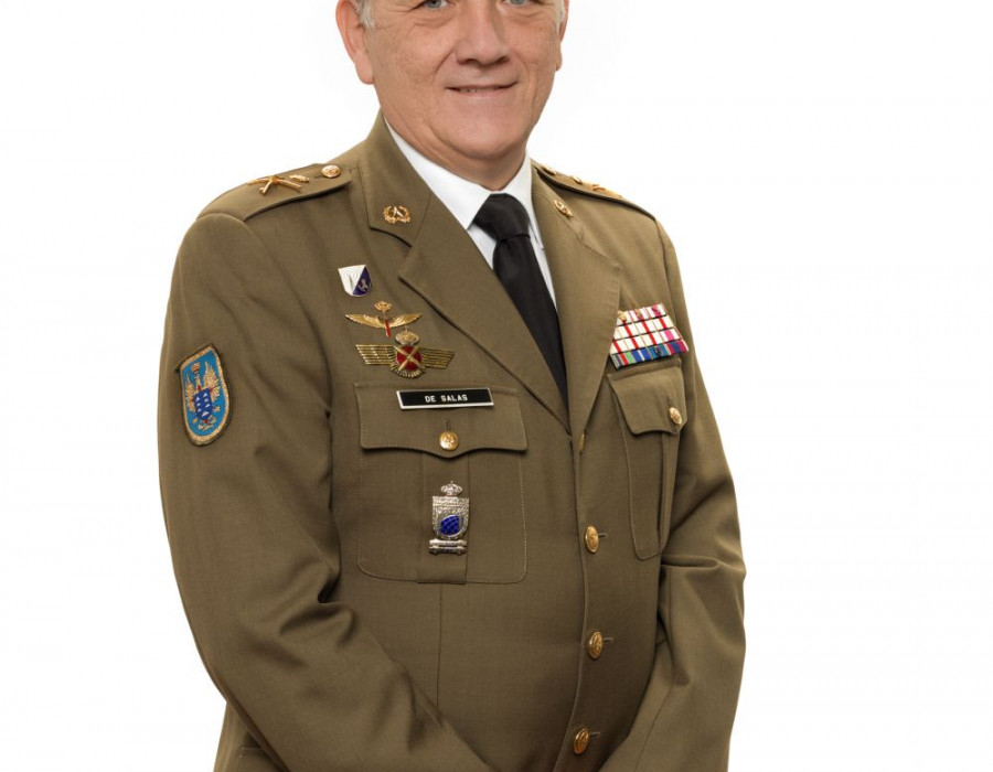 El general de brigada Carlos de Salas. Foto Hisdesat.