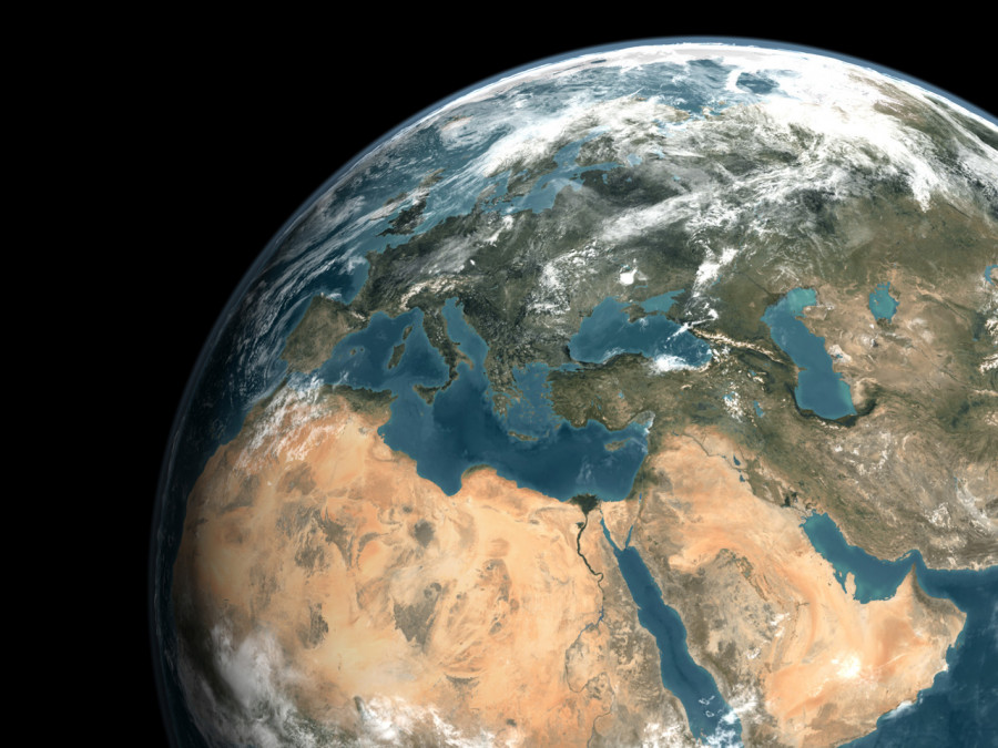 Oriente Medio visto desde el espacio