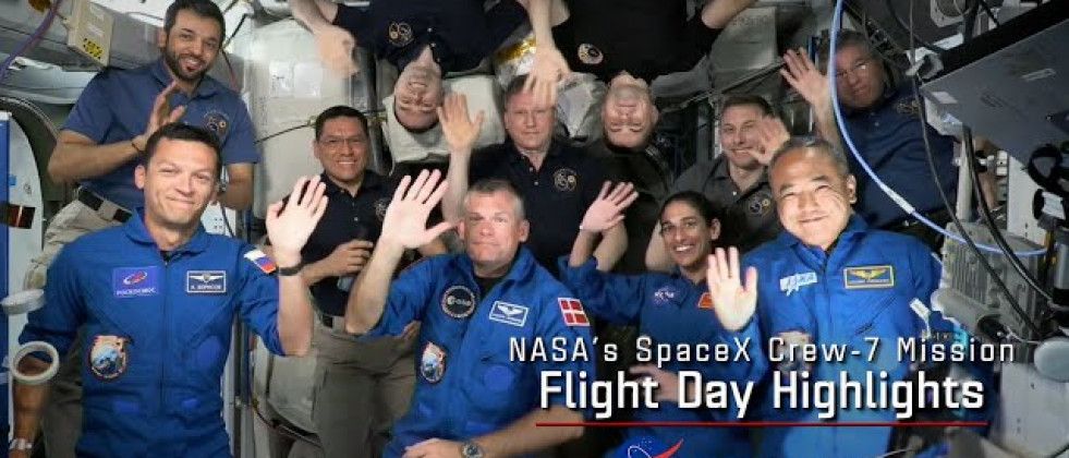 NASA’s SpaceX Crew-7 Flight Day 2 Highlights