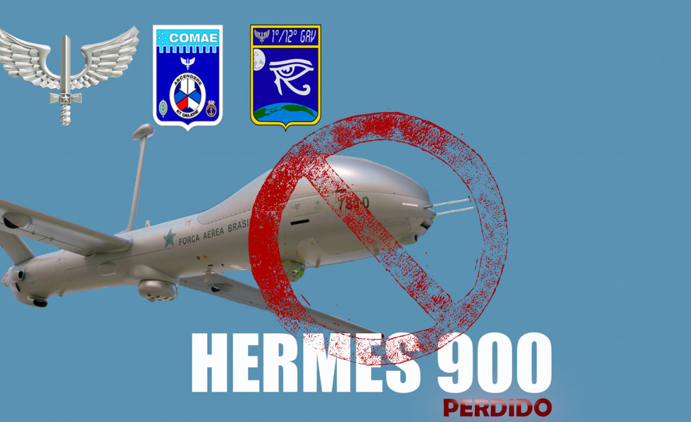 Força Aérea Brasileira perde um UAV SARP Hermes 900 durante a Operação Taquari 2