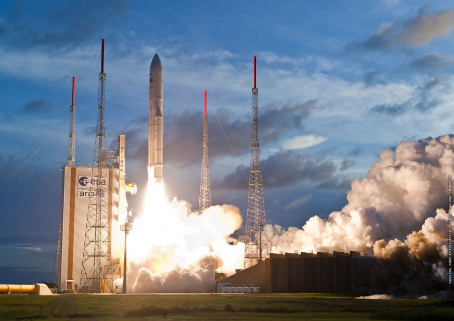 Lanzamiento de un Ariane 5. Foto ESA.