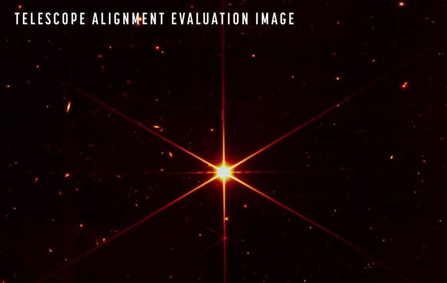 Imagen de la estrella captada por el James Webb