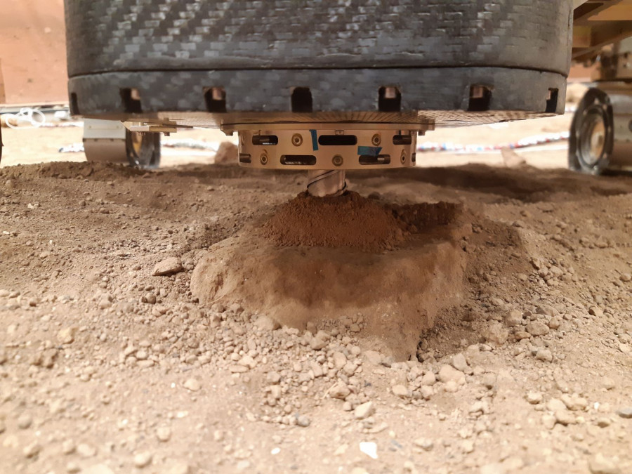Taladro de Exomars. Foto ESA.