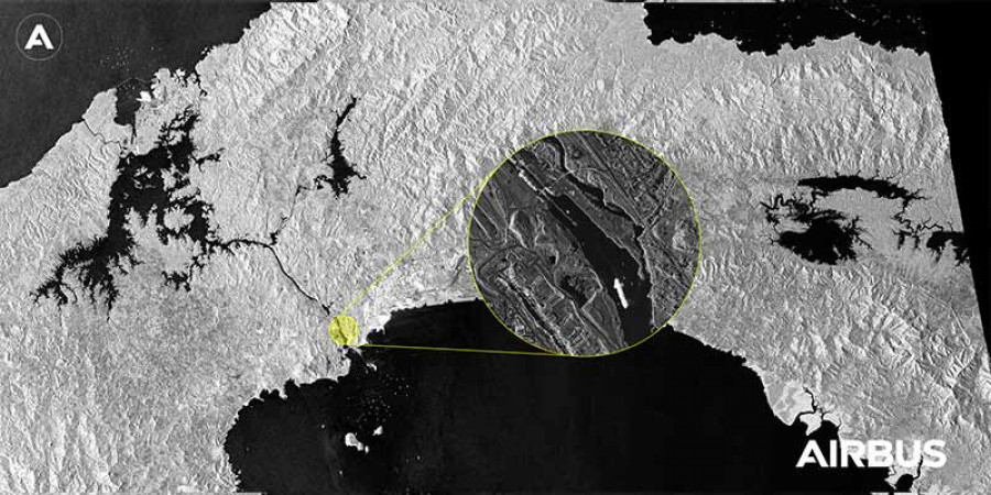Imagenes de radar SAR. Foto Airbus DS.