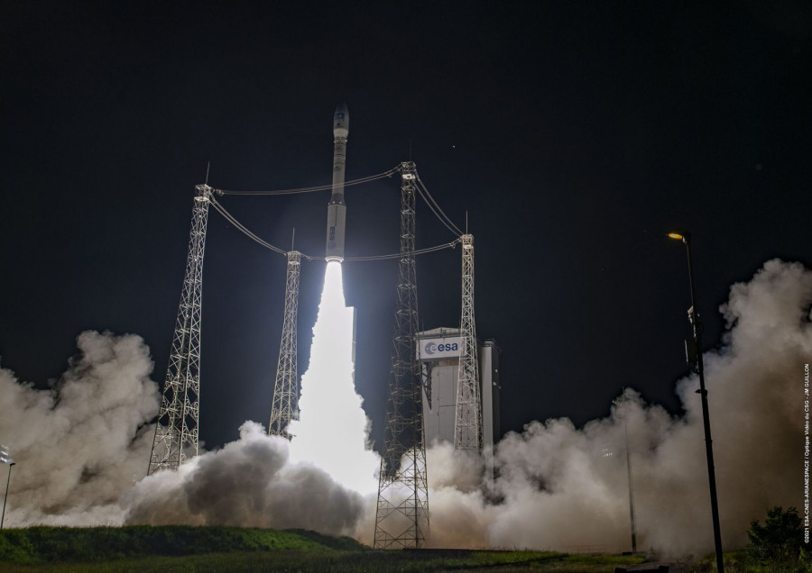 Despegue del Vega en Kurú. Foto Airanespace.