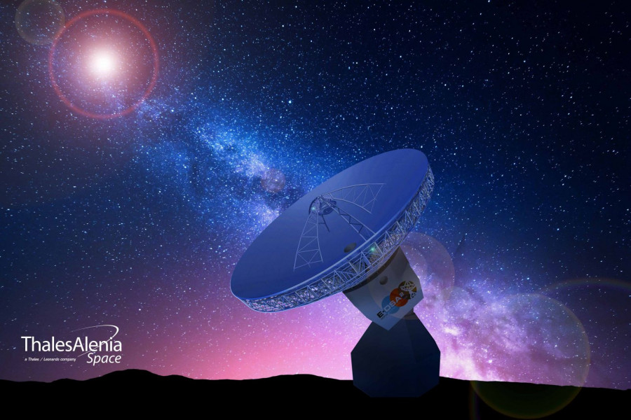 Antena de espacio profundo. Foto ESA.