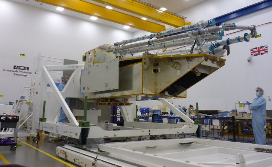 Modelo estructural de Biomass. Foto Airbus