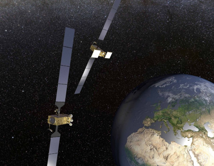 Sistema en órbita. Foto Thales Alenia Space.
