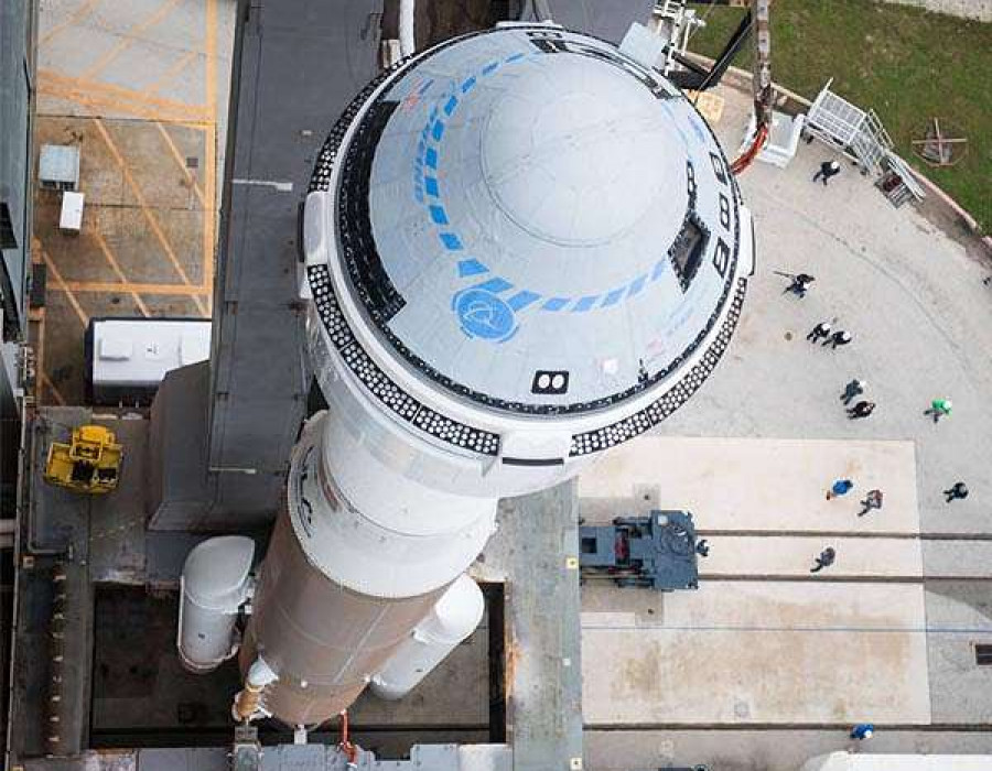 Cápsula Starliner en el Atlas V. Foto ULA.