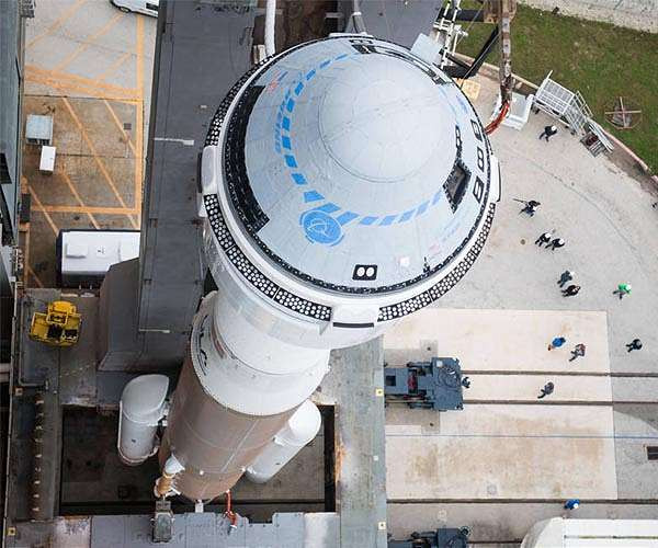 Cápsula Starliner en el Atlas V. Foto ULA.