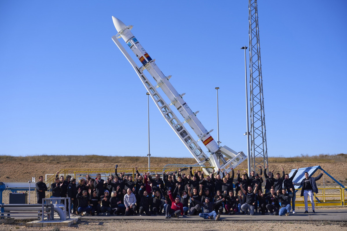 Team at PLD Space base at Teruel 1