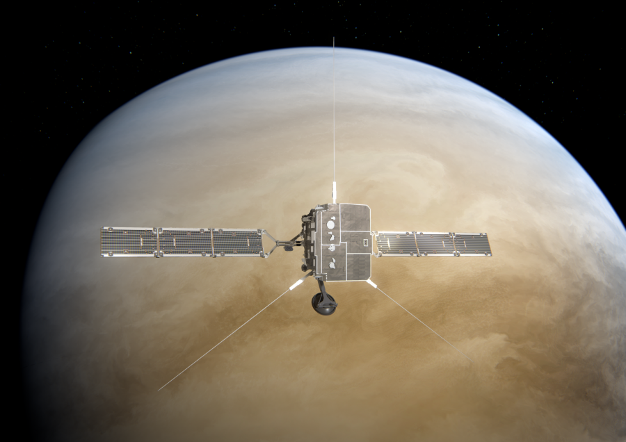 Solar Orbiter ante Venus. Foto ESA.
