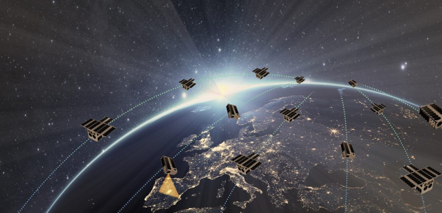 Constelación de satélites.