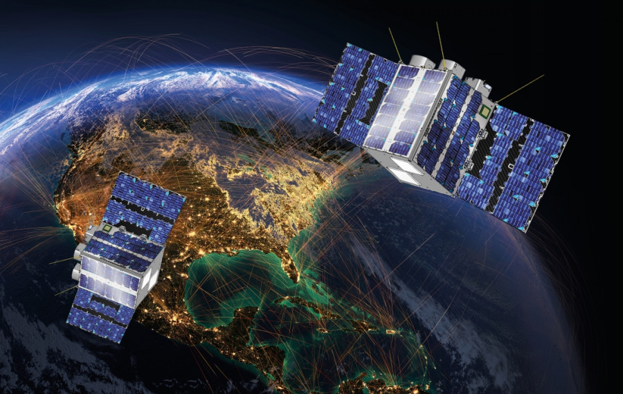 Satélites de la red de Omnispace. Foto Thales Alenia Space