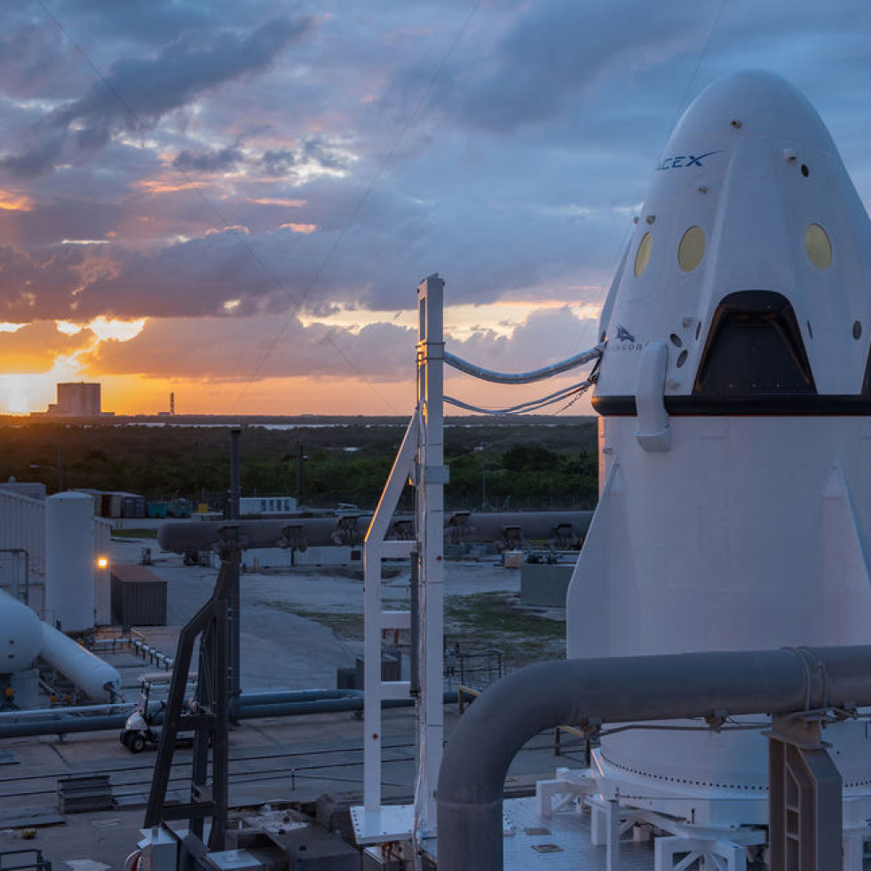 Nave Dragon. Foto SpaceX.
