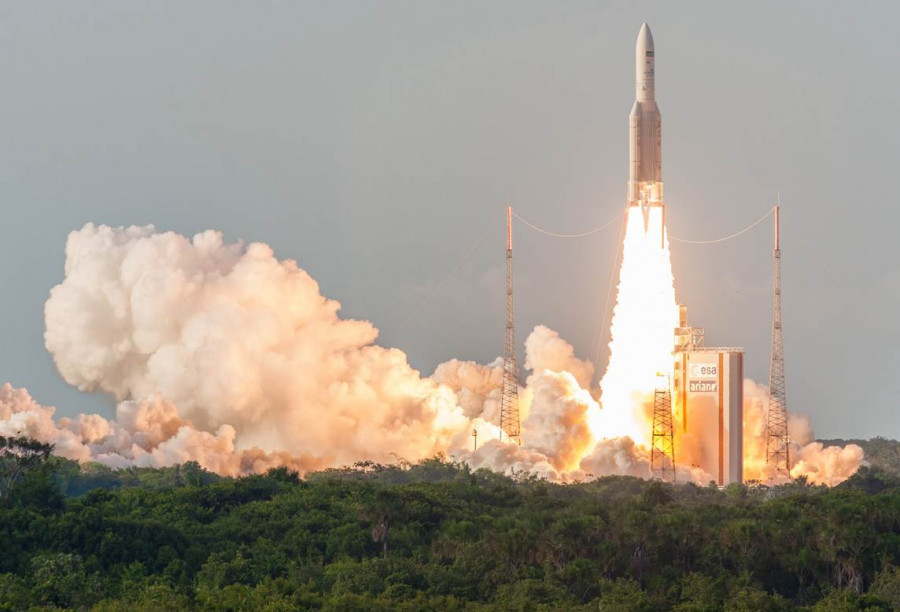 Lanzamiento de Ariane 5. Foto ESA.