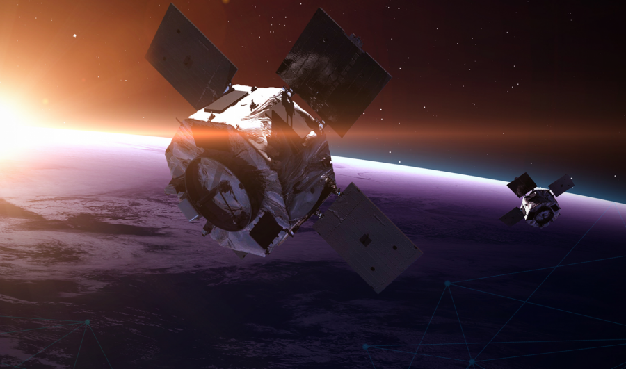 Constelación de satélites de LatConnect 60 Foto LatConnect 60