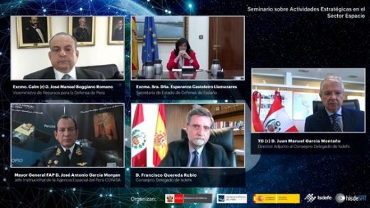 Seminario sobre actividades estratégicas en el sector Espacio. Foto Ministerio de Defensa del Perú