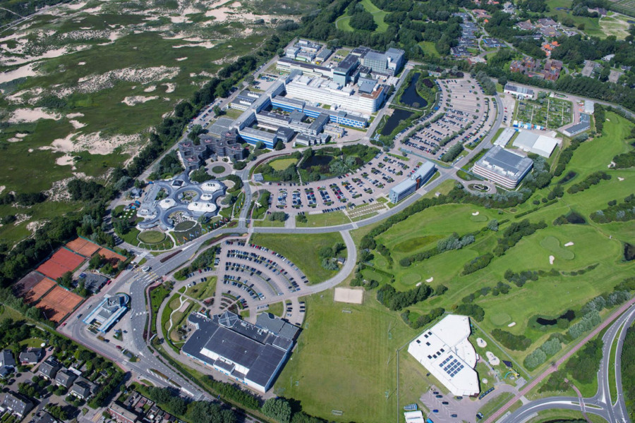 Vista aérea del Centro de Pruebas Estec. Foto ESA