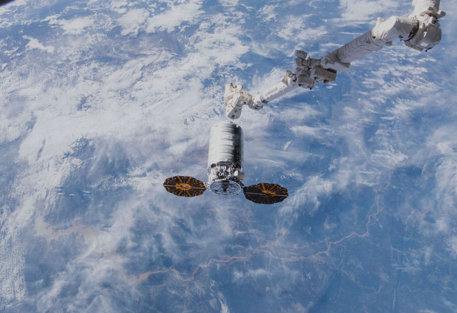 Nave espacial Cygnus. Foto Thales Alenia Space