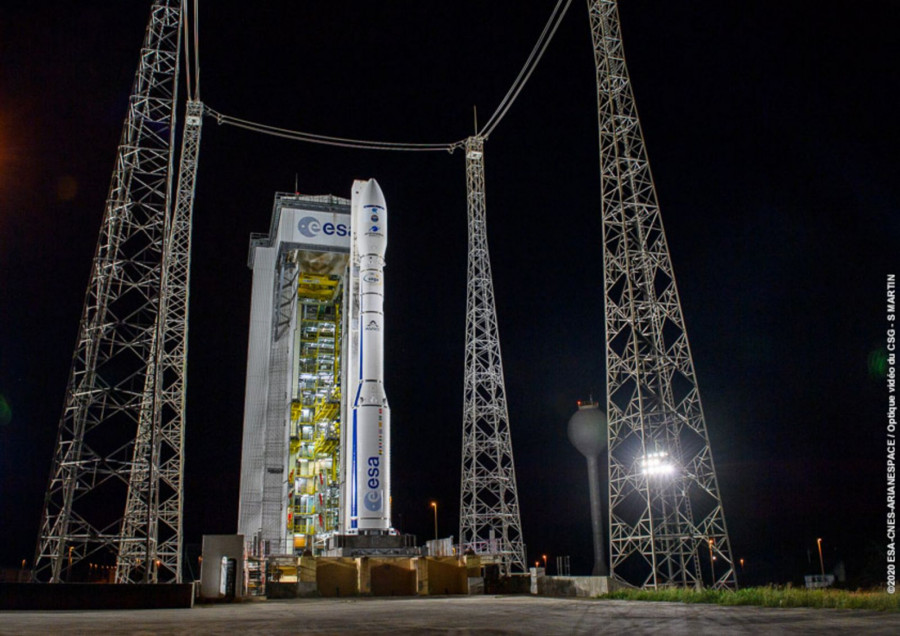 Cohete Vega. Foto ESA