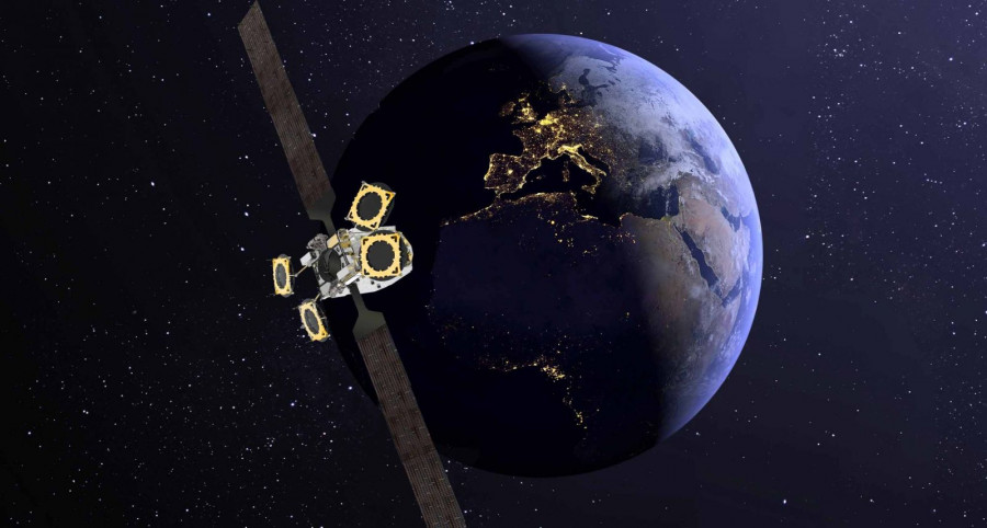 Ilustración del satélite Eutelsat Konnect Foto Thales Alenia Space