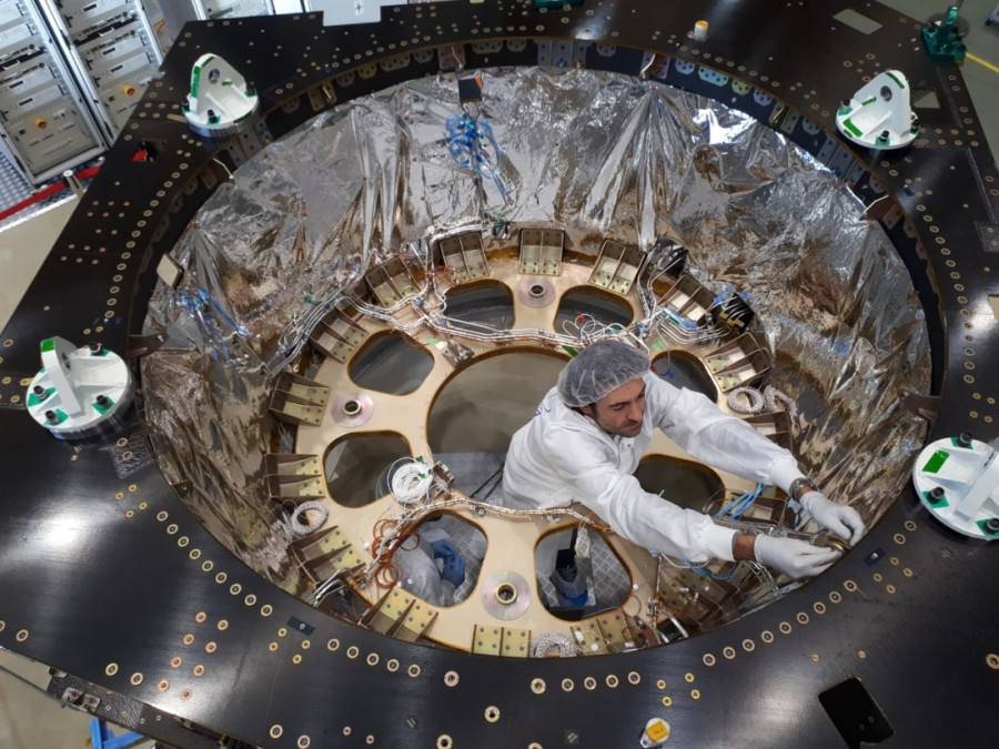 Integración de Euclid. Foto Thales Alenia Space.