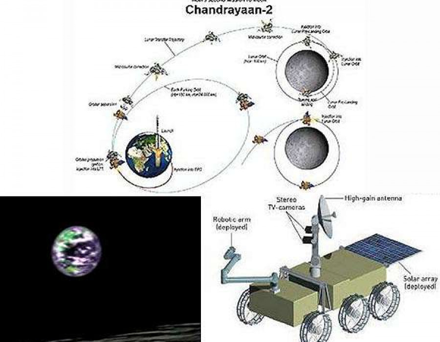 Rover de la India. Foto ISRO.
