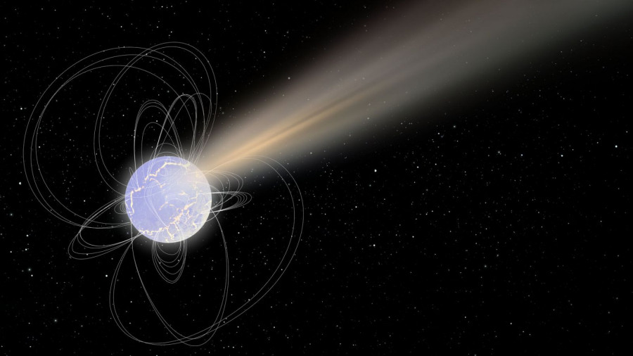 Ilustración de un magnetar. Foto ESA