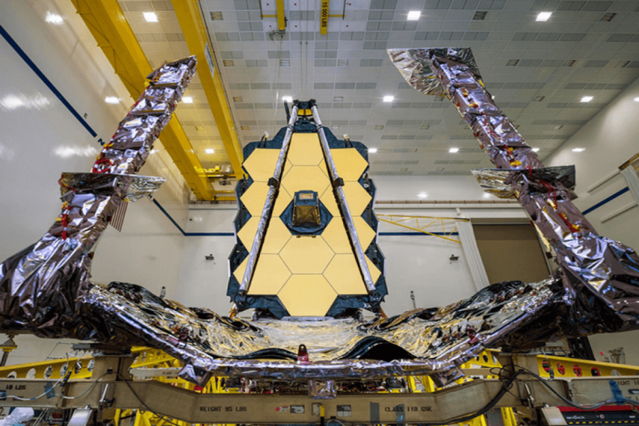 James Webb integrado. Foto NASA.