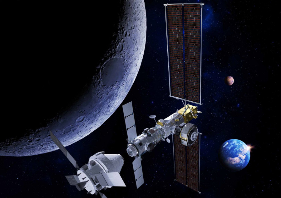 Futura estación lunar Gateway. Foto ESA