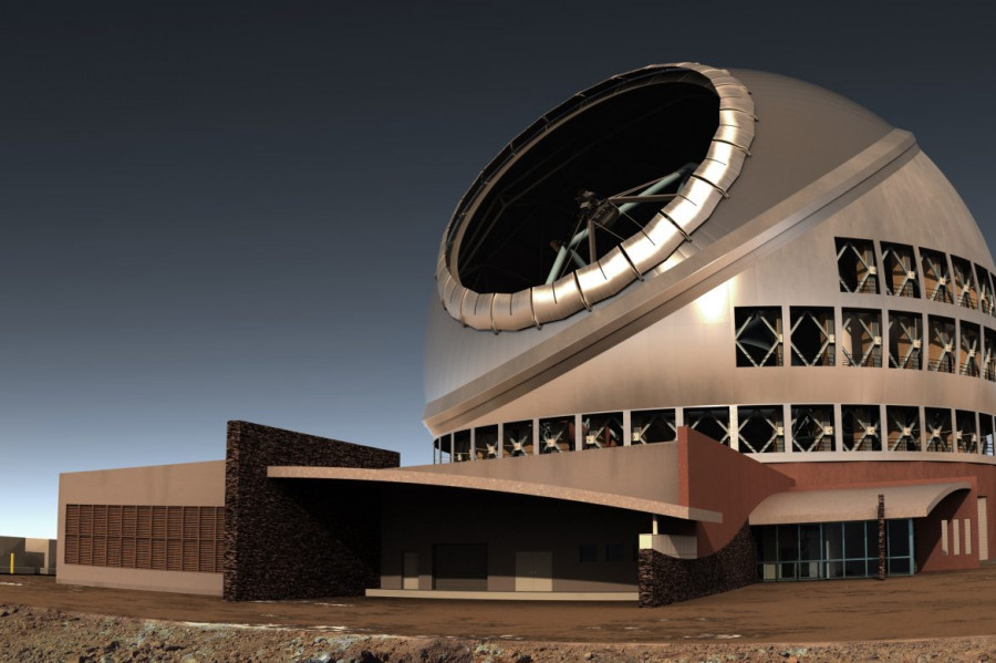 Telescopio de Treinta Metros TMT. Foto ONG TMT para La Palma