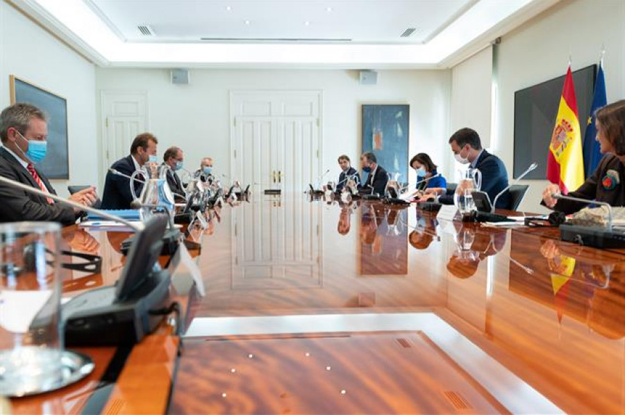 Reunión entre el Gobierno español y Airbus. Foto Moncloa