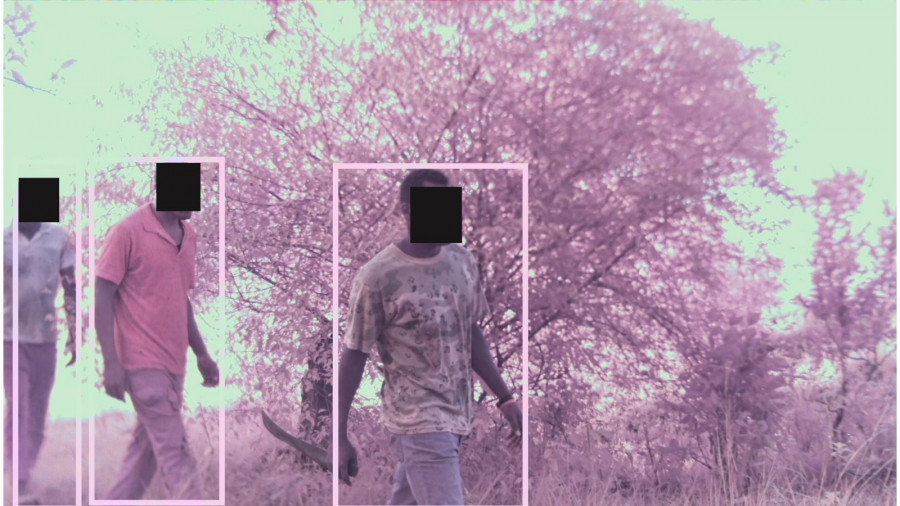 Humanos detectados con TrailGuard AI. Foto Resolve.