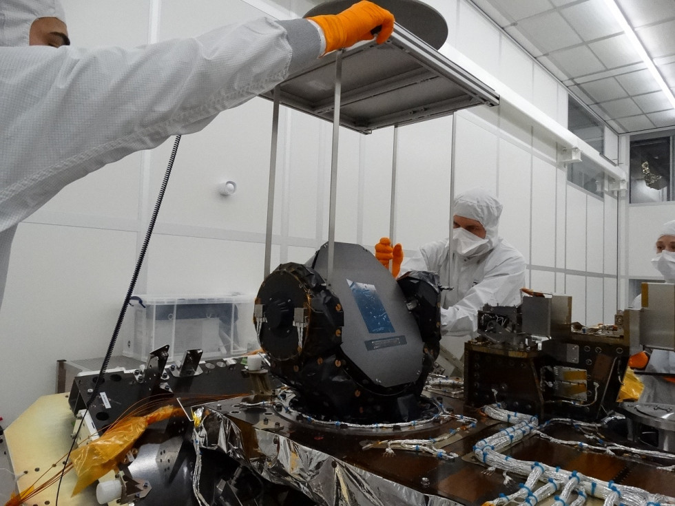 Escáner de Sener Aeroespacial embarcado en el satélite Meteosat. Foto Sener