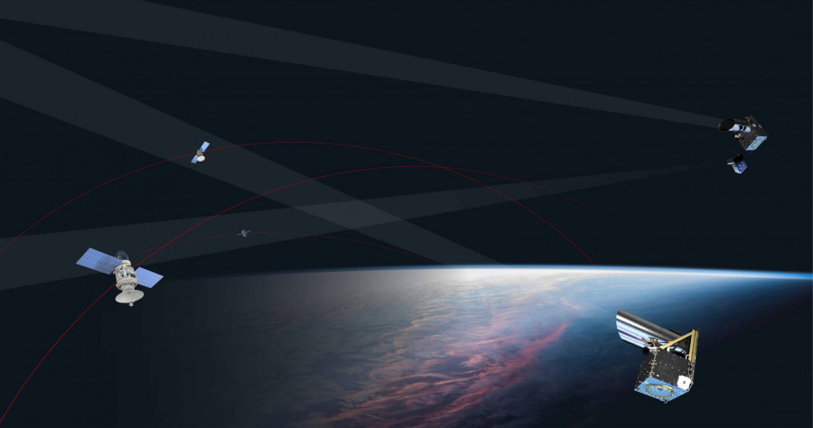 Ilustración de la futura constelación Skylark. Foto NorthStar