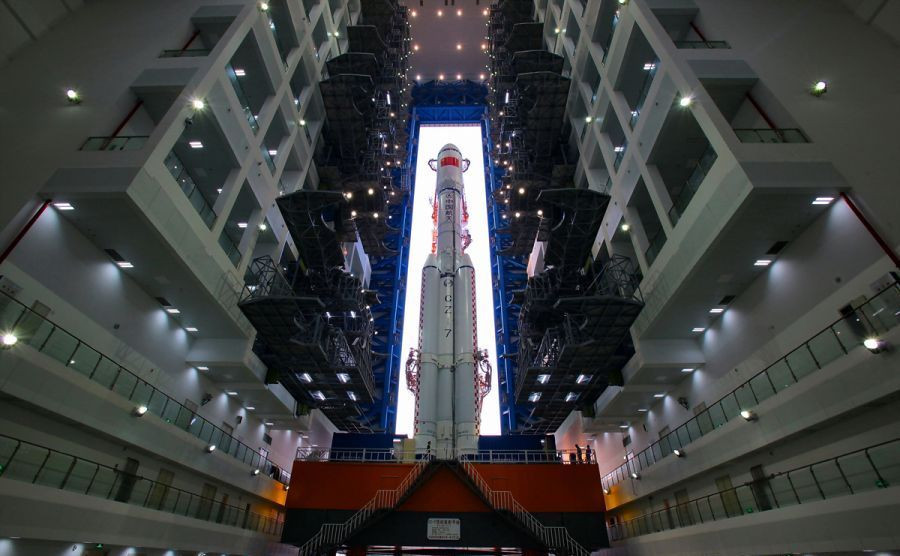 Cohete chino Long March 5B. Foto Archivo