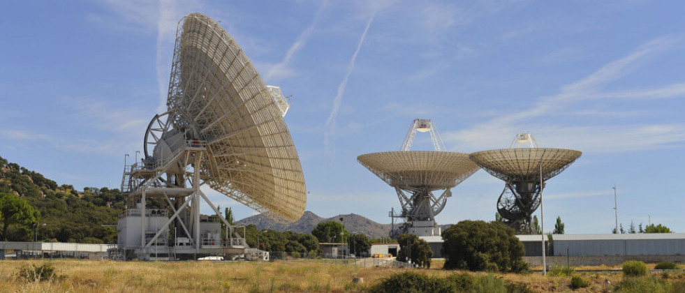 Antenas del Mdscc Madrid Deep Space Communication Complex.