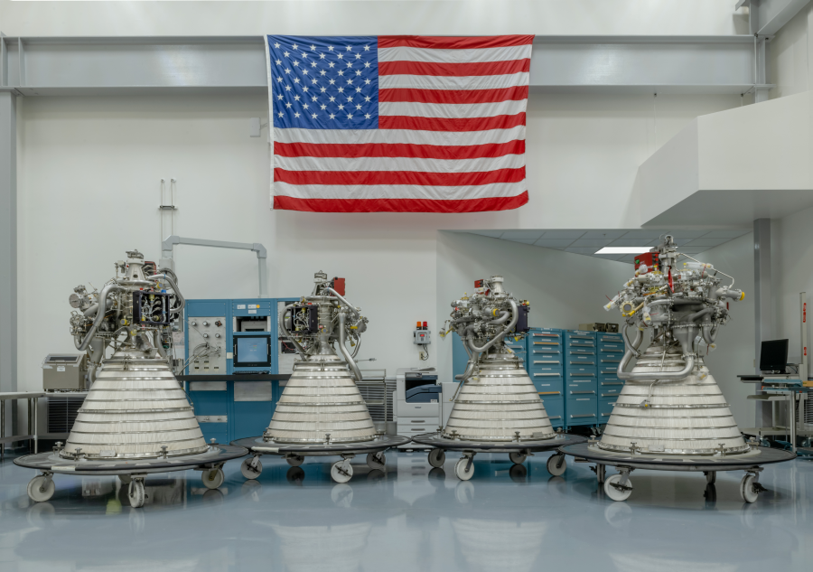 Motores RL10 de Aerojet Rocketdyne. Foto Aerojet Rocketdyne