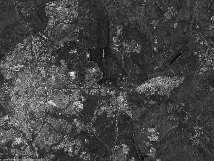 Imágenes de satélite Paz. Foto Hisdesat.