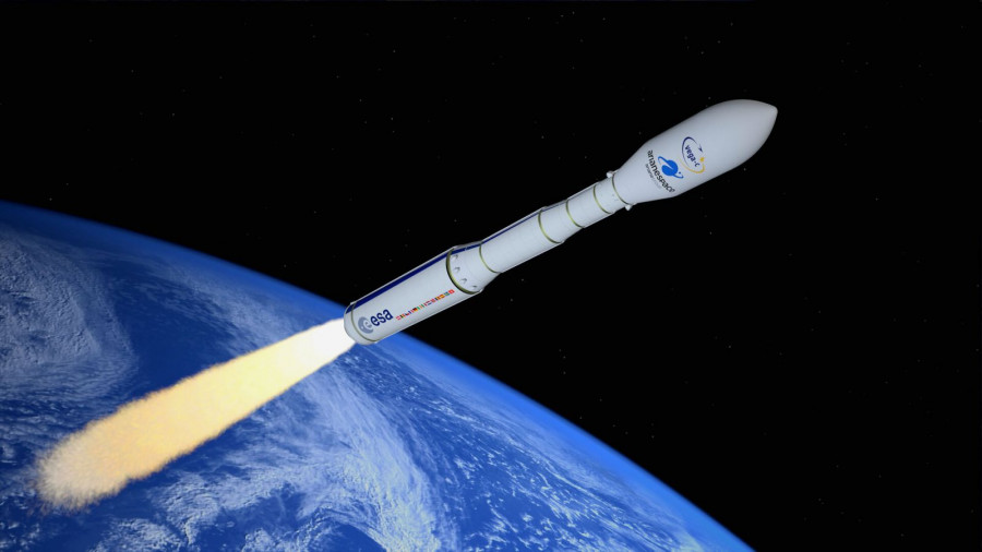 Ilustración del futuro cohete Vega-C de la ESA. Foto ESA