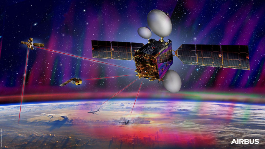 Constelación Space Data Highway. Foto Airbus