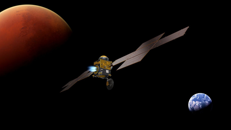Ilustración de la nave espacial ERO. Foto Thales Alenia Space