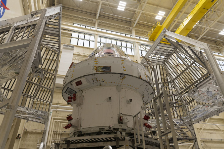 Orion en pruebas. Foto ESA.