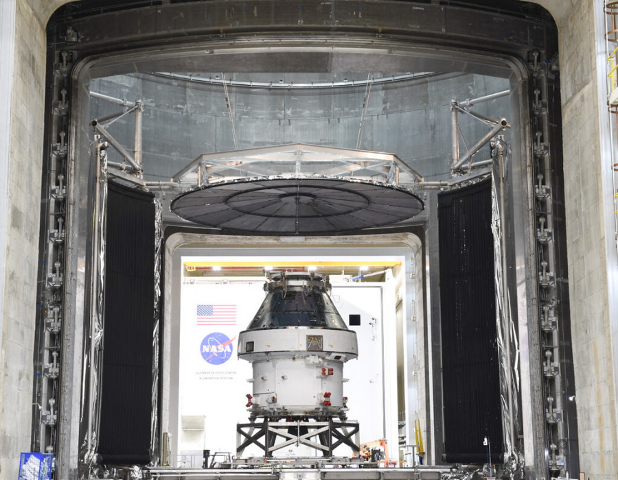 Nave espacial Orion en pruebas. Foto NASA.