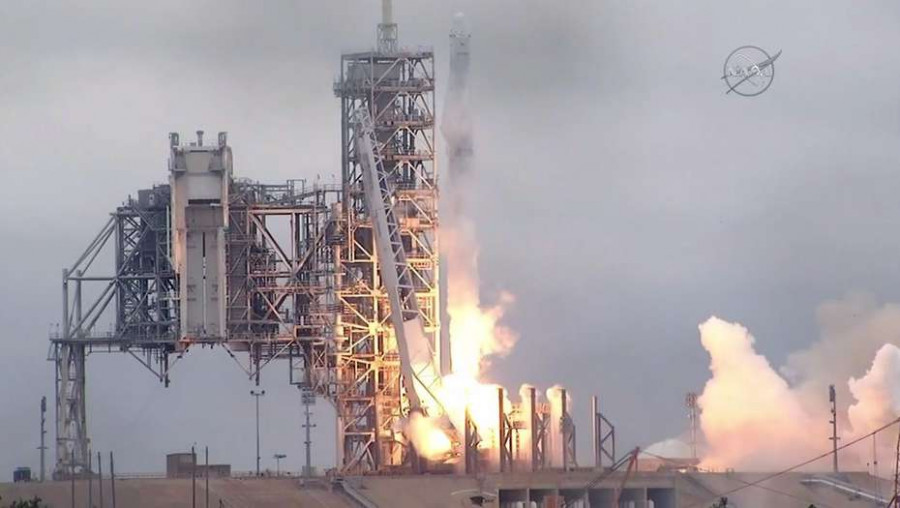 Lanzamiento en un Falcon 9. Foto SpaceX.
