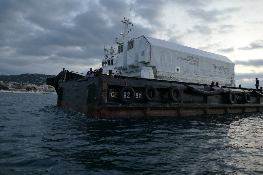 Contenedor de Spacebus Neo. Foto Thales Alenia Space.