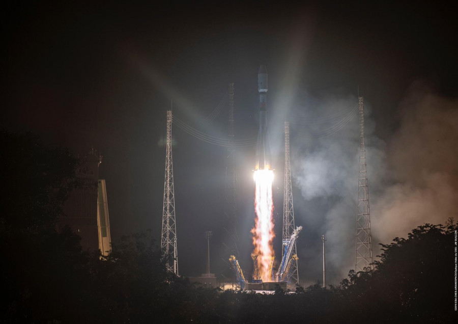 Lanzamiento de Soyuz. Foto ESA.